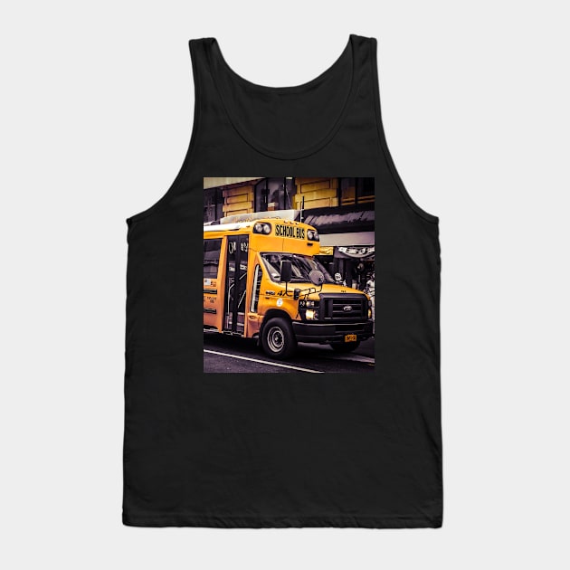 School Bus, Manhattan, New York City Tank Top by eleonoraingrid